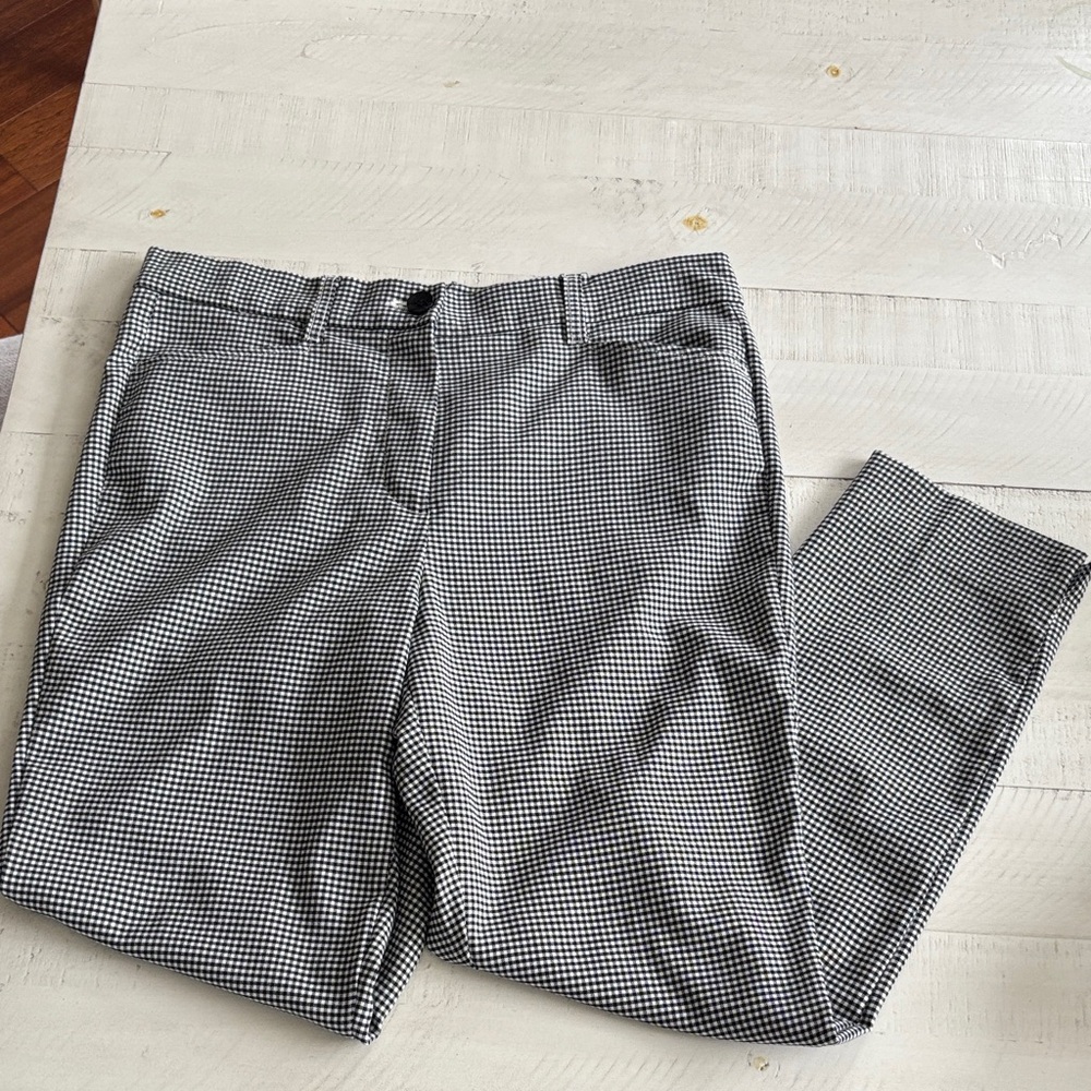 NWOT Olsen Mona pant black and white check